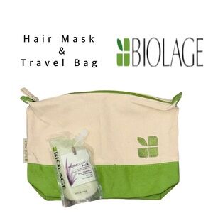 Biolage HydraSource Hair Mask with Logo Travel Bag Set